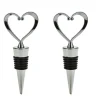 2 st Vinkork i silver - Hjärta