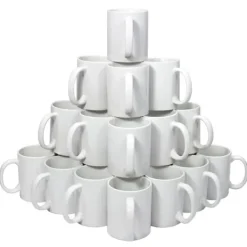 Kaffe- & Teserviser-72 st Vita Sublimeringsmuggar inkl. Presentlådor | MonsterShop