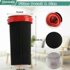 2 st 25,2V/21,6V filter för Bosch Flexxo Series 4 sladdlös dammsugare BBH32101