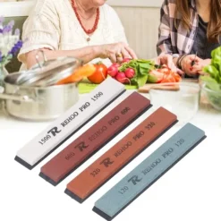 4 STK knivslipsten med fast vinkel bryne knivslipsats 120 320 600 1500 grus vattensten