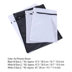 Tvättutrustning-4 st/set finmaskiga tvättpåsar för blus, strumpbyxor, underkläder, BH-underkläder