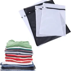 Tvättutrustning-4 st/set finmaskiga tvättpåsar för blus, strumpbyxor, underkläder, BH-underkläder