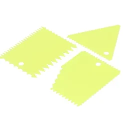 3 st/set kakkrämskrapa pasty cutters skrapa oregelbunden tänder kant gör-det-själv smoothergreen