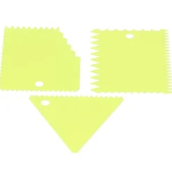 3 st/set kakkrämskrapa pasty cutters skrapa oregelbunden tänder kant gör-det-själv smoothergreen