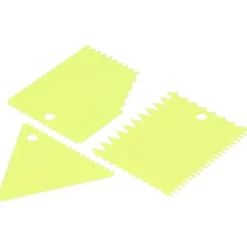 3 st/set kakkrämskrapa pasty cutters skrapa oregelbunden tänder kant gör-det-själv smoothergreen