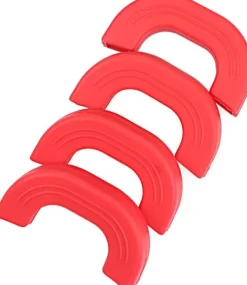 Grytlappar & Grillvantar-4 stycken silikongrytunderlägg, värmebeständiga grythandtagsskydd, halkfria grytskydd för wokar och soppgrytor röda