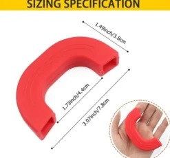 Grytlappar & Grillvantar-4 stycken silikongrytunderlägg, värmebeständiga grythandtagsskydd, halkfria grytskydd för wokar och soppgrytor röda