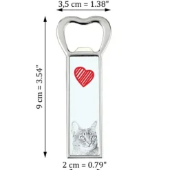 Drinkshakers & Drinkverktyg-Abyssinian - flasköppnare med en katt, personlig kylöppnare, unik present till en man från Art-Dog