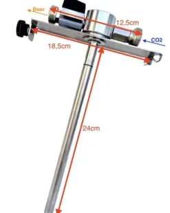 Ölkranar-Adapter för ölfat, Ölfatadapter, Adapter för kransystem till 5L ölfat, högkvalitativ metall med Ölkran