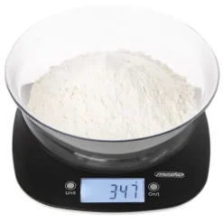 Köksvågar-Adler Köksvåg med Skål | MS 3179b | 1g Gradering | Displaytyp LCD | Svart