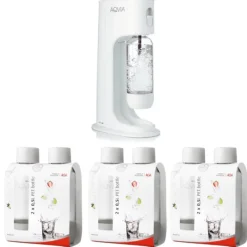 Kolsyremaskin-AGA Aqvia Balance (Snow White) + 6 x 0,5L PET-flaskor