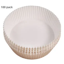 Fritöser-Air Fryer engångspapper för fritös 16 cm 100 st Vit