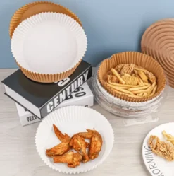 Fritöser-Air Fryer engångspapper för fritös 16 cm 100 st Vit