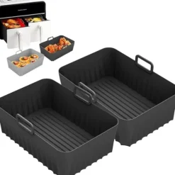 Fritöser-Airfryer-tillbehör,2pack Air Fryer-form för Ninja Foodi AF400EU AF300EU 9,5L,Airfryer-form av silikon för Instant Pot Ultenic MasterPRO Dual Air Fryer | CDON