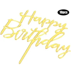 Akryl tårta topper flagga för födelsedagsfest bröllopstårta dekoration