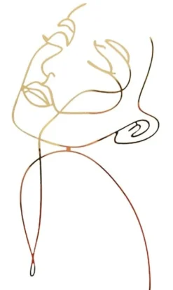 Utrustning För Tårtdekoration-Akryl tårtdekoration för sidan av kvinnan mönstret 3 guld