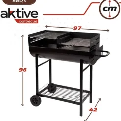 Aktive Grill 97x42x96 Cm Svart