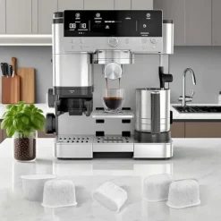 Aktivt Kolfilter för Ninja kaffebryggare Ersättningsvattenfilter Kaffetillbehör, 12-pack