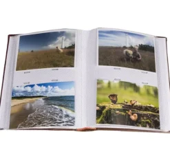 Förvaring Av Fotografier-Album B 10x15/200M Blad, röd 2st