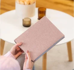 Förvaring Av Fotografier-Album B 10x15/200M Canvas, rosa