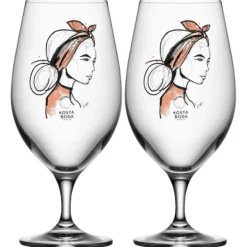 Kosta Boda All About You Ölglas, Near You 40cl, 2-pack -