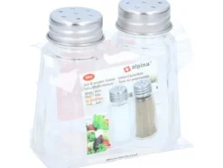 Salt- & Pepparströare-Alpina - Salt- och pepparkar i glas 2 st.