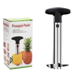 Ananasskärare, rostfritt stål, lätt att rengöra, BPA-fritt halkfritt handtag, fruktskärare för köksfruktringar