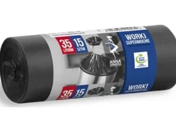 Soppåsar-Anna Zaradna Garbage bags ANNA ZARADNA, super strong, 35 liters, 15 pcs., Black
