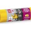 Soppåsar-Anna Zaradna Garbage bags with ears ANNA ZARADNA, citrus fragrance, 60 l, 16 pcs, yellow