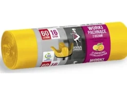Soppåsar-Anna Zaradna Garbage bags with ears ANNA ZARADNA, citrus fragrance, 60 l, 16 pcs, yellow