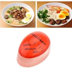 Anself Mini Portable Egg Timer med kokt kalibrering Mjuk Medium Hård Bekvämt byte av färg Countdown Timer Mate