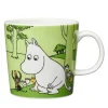 Arabia Mumin Mugg 30 cl Mumintrollet Gräsgrön