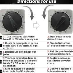 Äggklockor-Auledio kökstimer, kockens matlagning timer klocka med högt larm, inga batterier krävs