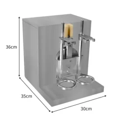 Dryckesautomater-Automatisk Boba Koppförslutningsmaskin 500W & Bubble Tea Shaker GRATIS Filmbox 500-650 Koppar per Timme Plast Papper 90/95 mm Diameter Rostfritt stål | CDON