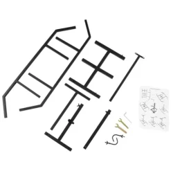 Tillbehör Till Avfallspressar-Avfallskomprimator - Manuell soptunnspress - Höjdjusterbar - Stål - För hem, trädgård och restaurang - Svart