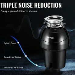 Avfallskvarnar-Avfallskvarn, 21x21x39 cm, matavfallskvarn