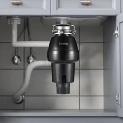 Avfallskvarn, 18.5x18.5x37 cm, rostfritt stål