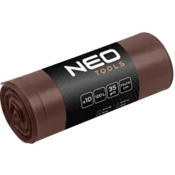 Soppåsar-Avfallspåsar 120 L, bruna, 35 mic, 10 st.