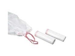 Avfallssäckar, 57 µm, 750 x 1100 mm, Säck LD-PE, vit, st perforerad på rulle kapacitet 100.000l, med - (10 st)