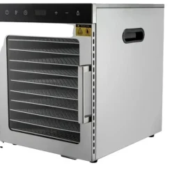 Torkugnar-Avfuktare, 10 Brickor, Justerbar Temperatur,Silver