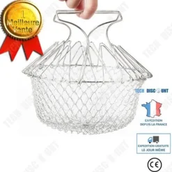 Durkslag & Silar-Avloppskorg - TD® - Fällbar - Rostfritt stål - 23 cm x 12 cm x 16 cm - Allmän användning