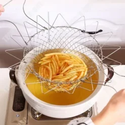 Durkslag & Silar-Avloppskorg - TD® - Fällbar - Rostfritt stål - 23 cm x 12 cm x 16 cm - Allmän användning