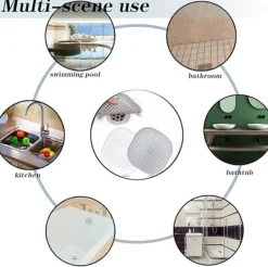 Durkslag & Silar-Avloppssil - 2-pack - Silikon - För Diskho & Duscha