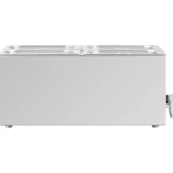 Matuppvärmare-Bain marie elvärmare med kran 4 x GN 1/4 600 W