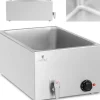Dryckvärmare-Bain-marie elvärmare med kran för GN 1/1 600 W behållare