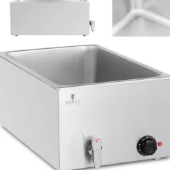 Dryckvärmare-Bain-marie elvärmare med kran för GN 1/1 600 W behållare