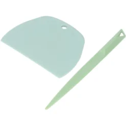 Bakning Frigöringskniv Plast degskrapa Kaka Bakverktyg för att göra bröd pizzakaka grön