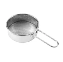 Baksikt i rostfritt stål - finmaskig sil för mjöl, kaffe och mer