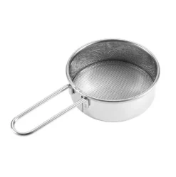 Baksikt i rostfritt stål - finmaskig sil för mjöl, kaffe och mer