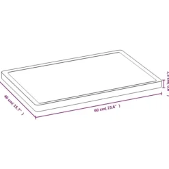 Bambu skärbräda 40x60 cm med saftskåra - Köksredskap | Färg: Natur | Storlek: 40x60x1,5 cm